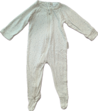Purebaby Jumpsuit, White/grey and blue print, 000