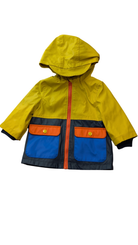 Jack & Milly Raincoat, Yellow, navy, blue and orange, 1