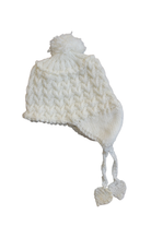 Handknit Baby Hat, White, 0000-000