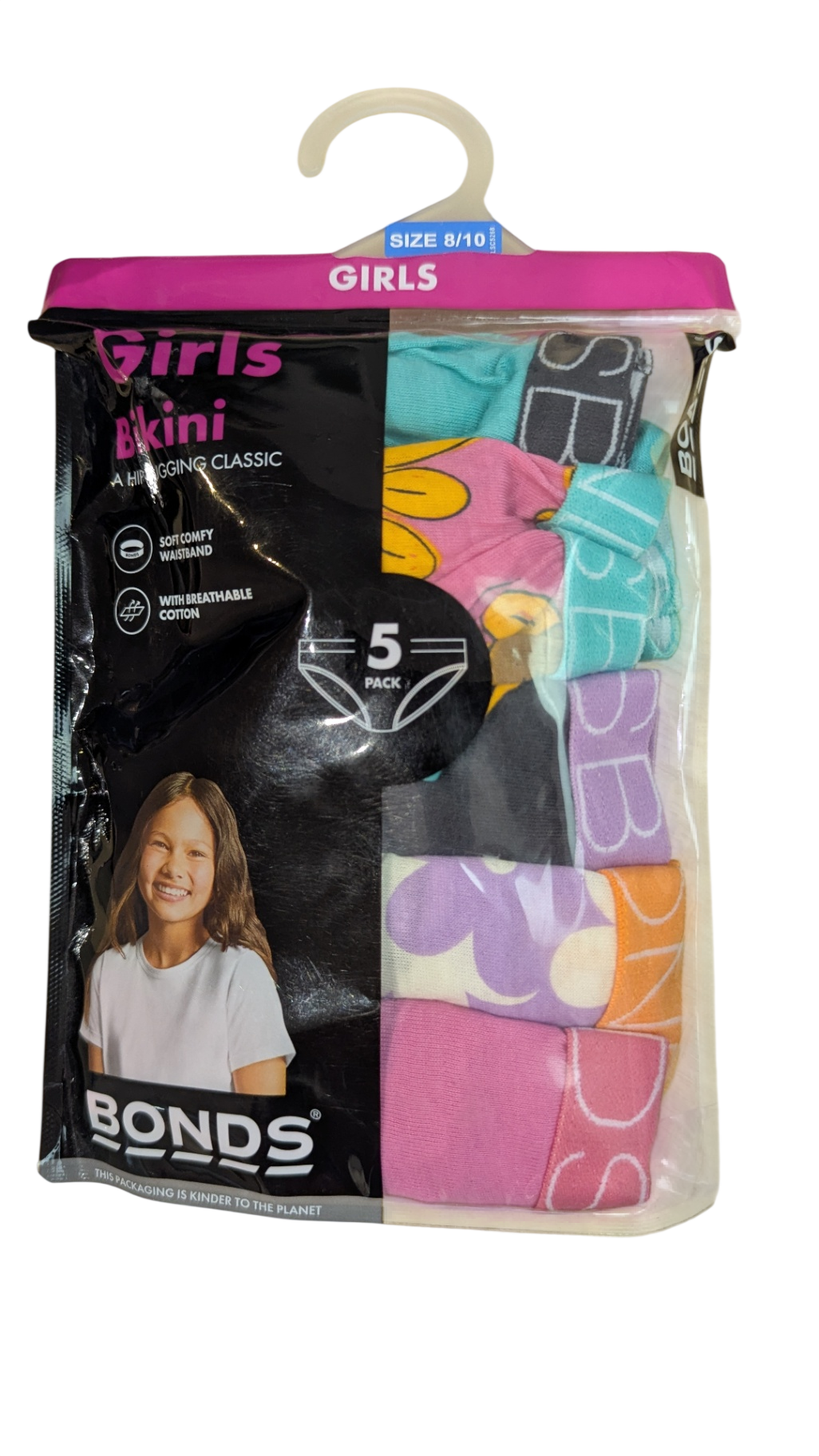 Bonds Underwear 5 pack, Multicolour, 8/10
