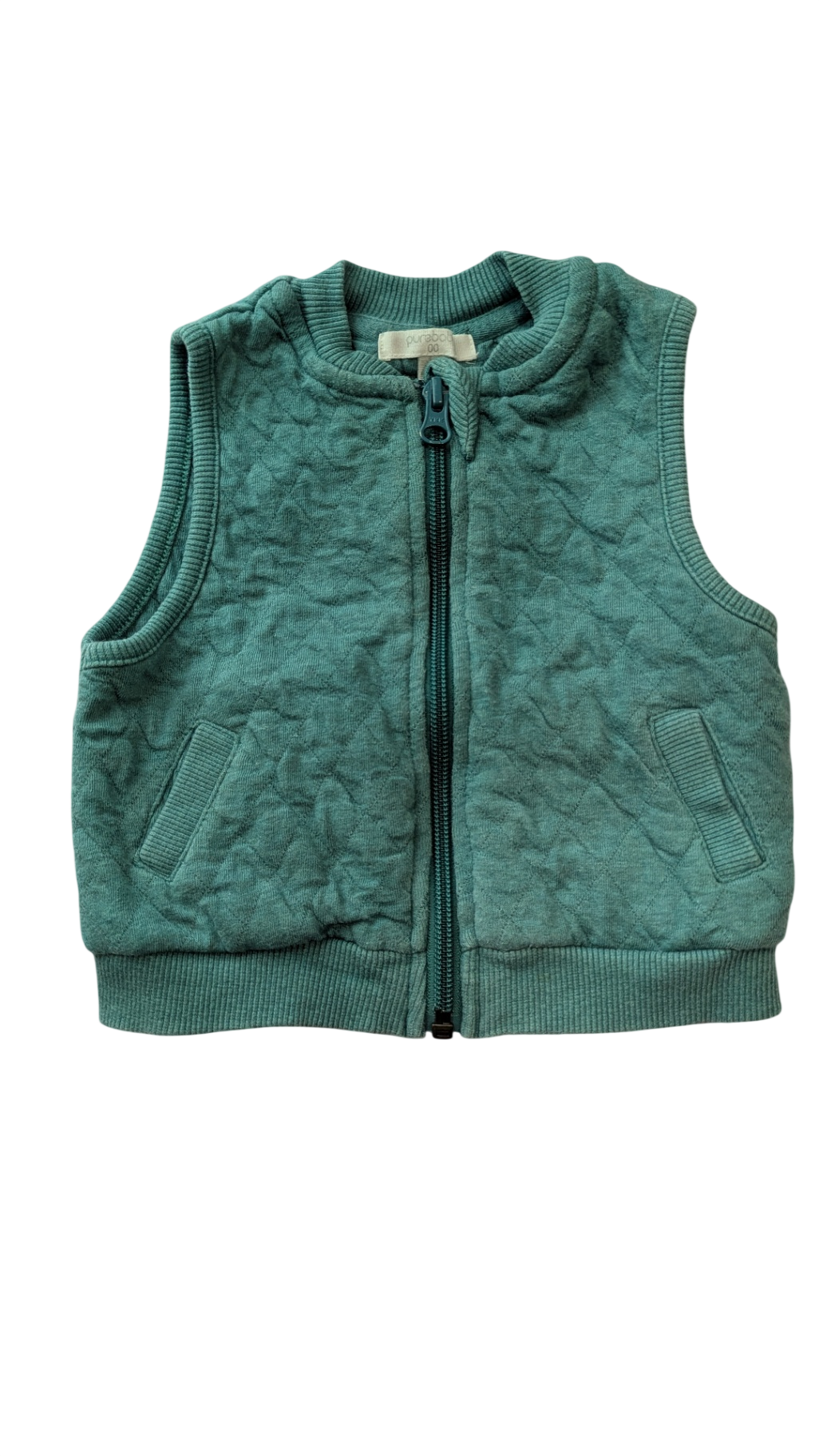 Purebaby Vest, Teal, 00