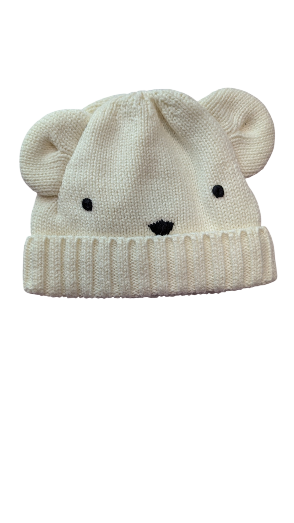 Pottery Barn Kids Hat, White, newborn