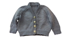 Handknit Cardigan, Blue, 0?