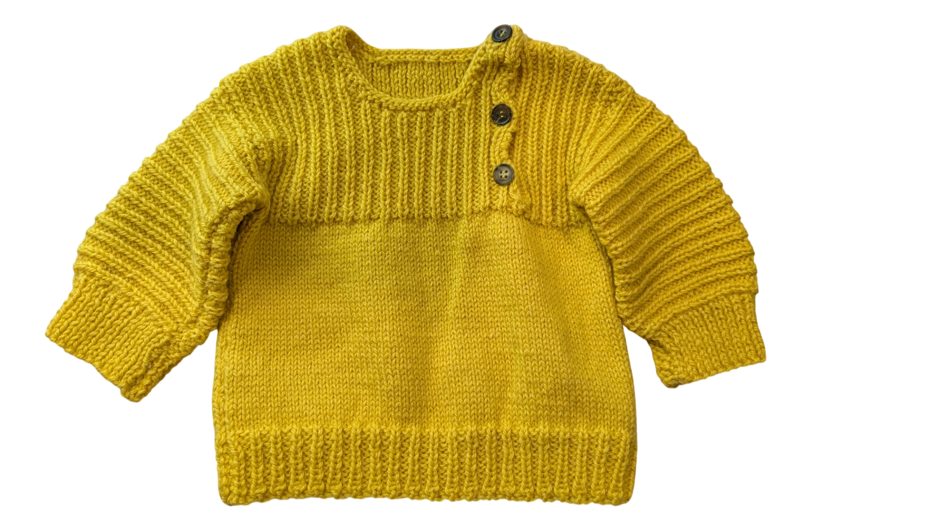 Hanknit Jumper, Mustard yellow, 1?