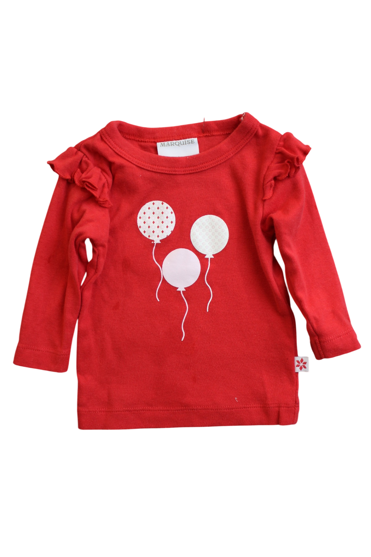 Marquise Long-Sleeve T-Shirt, Red, 000