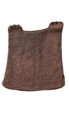 Handknit Vest, maroon, 5?