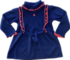 Merita Orlon Dress, Blue, red, 3