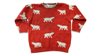 Purebaby Jumper, Red and white, 12-18
