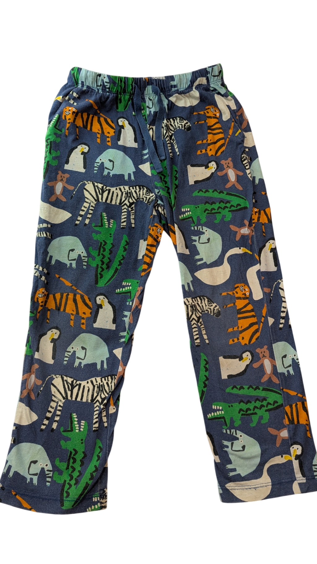 Gorman Kids Pants, blue with multicolour print, 6-7