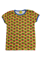 DUNS T-Shirt, Yellow/radish, 7-8