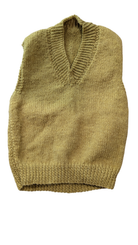 Handknit Vest, Tan, 1?