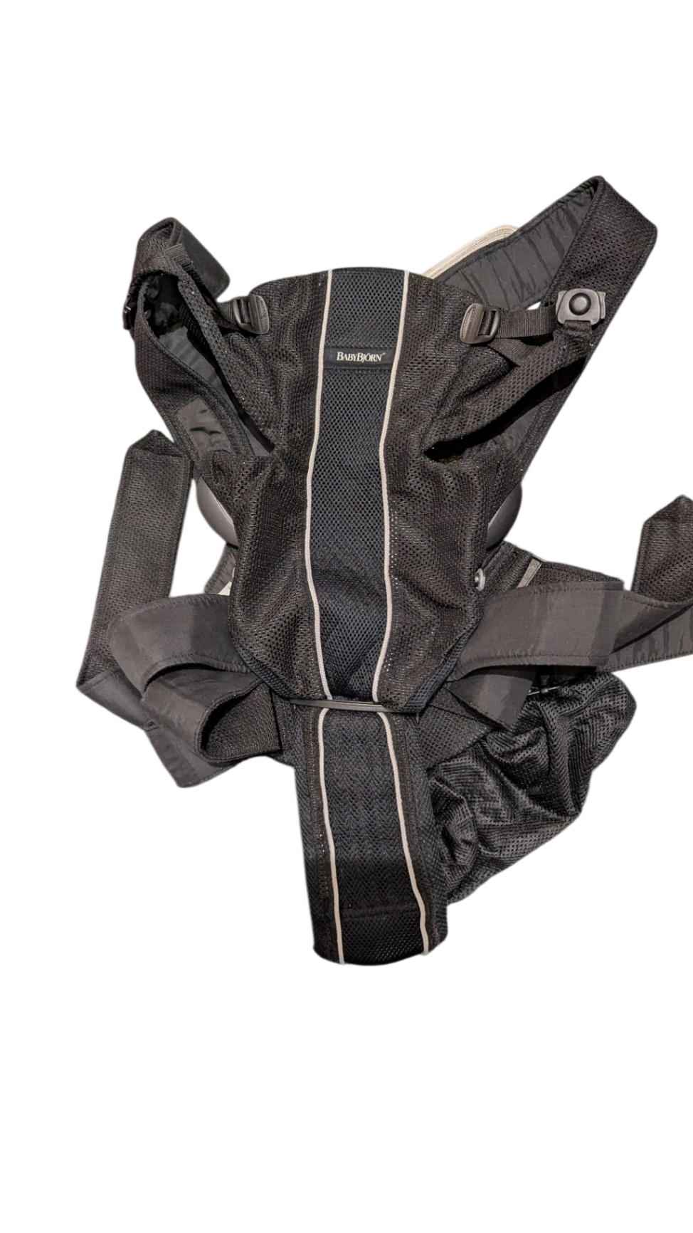 BabyBjorn Baby Carrier plus cover, Black, One Size