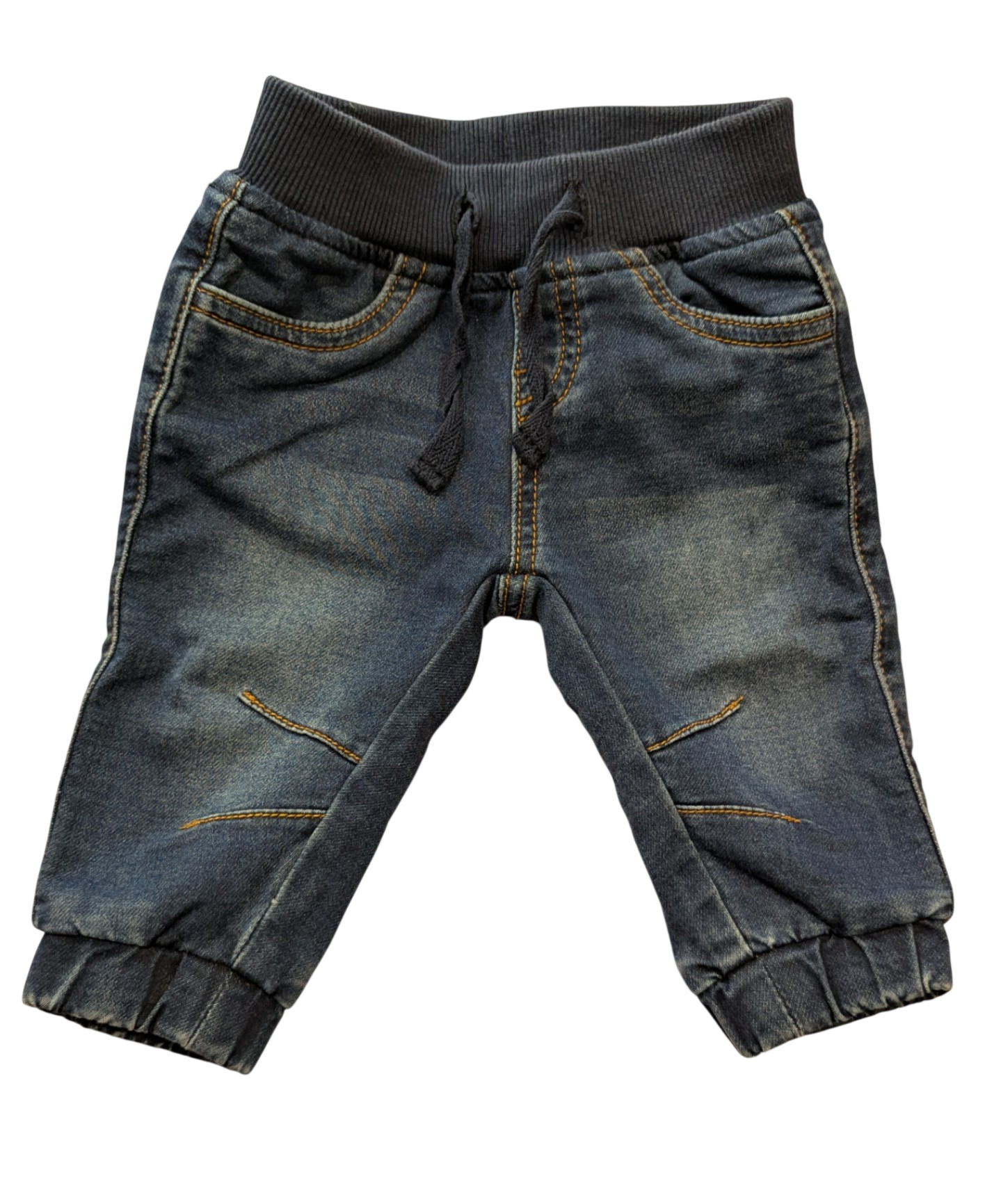Bebe by Minihaha Jeans, Dark Blue/brown stitching, 00