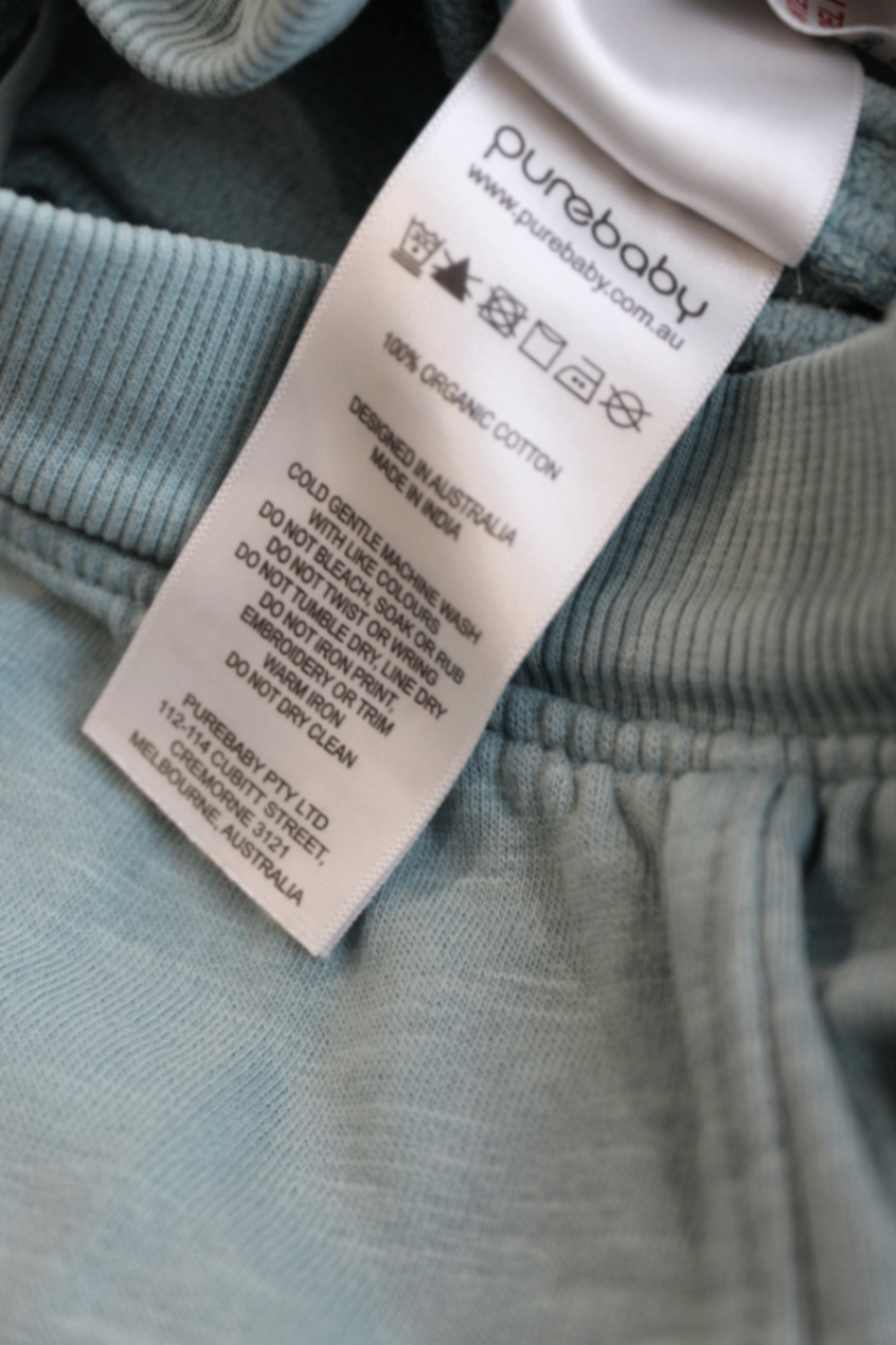 Purebaby Pants, Light Blue, 4