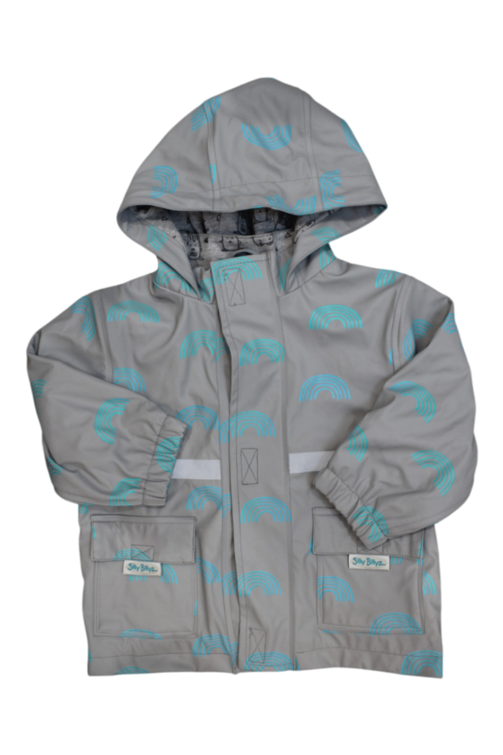 Silly Billyz Raincoat, Grey, 2-3
