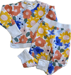 Jack & Milly Tracksuit Set, White with multicolour floral print, 2