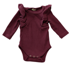 With Love for Kids Bodysuit, Burgundy, 0