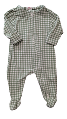 Seed Jumpsuit, Green and White Gingham, 0000