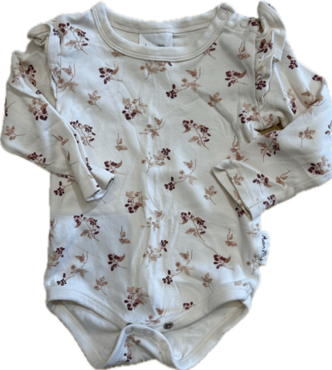 Aster & Oak Bodysuit, Cream floral, 0