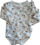 Aster & Oak Bodysuit, Cream floral, 0