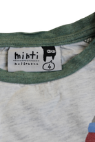 Minti Long-Sleeve T-Shirt, Green and Grey, 4