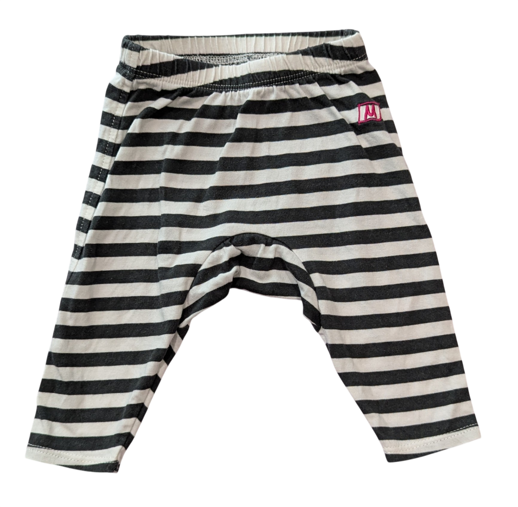 Munster Pants, Black and White stripe, 000