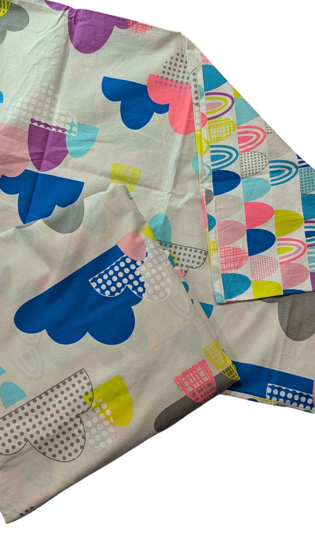 Adairs Kids Duvet set (Single), White/Multicolour, Single/1x Standard pillowcase