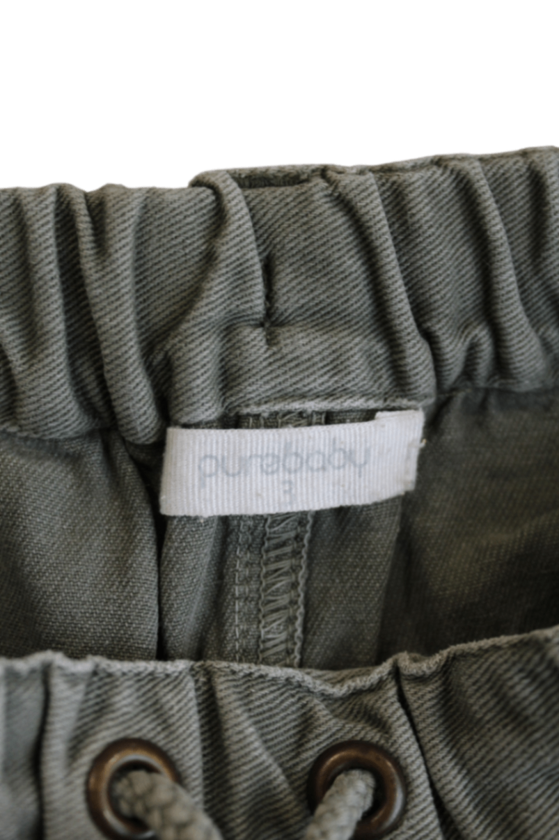 Purebaby Pants, Khaki, 3