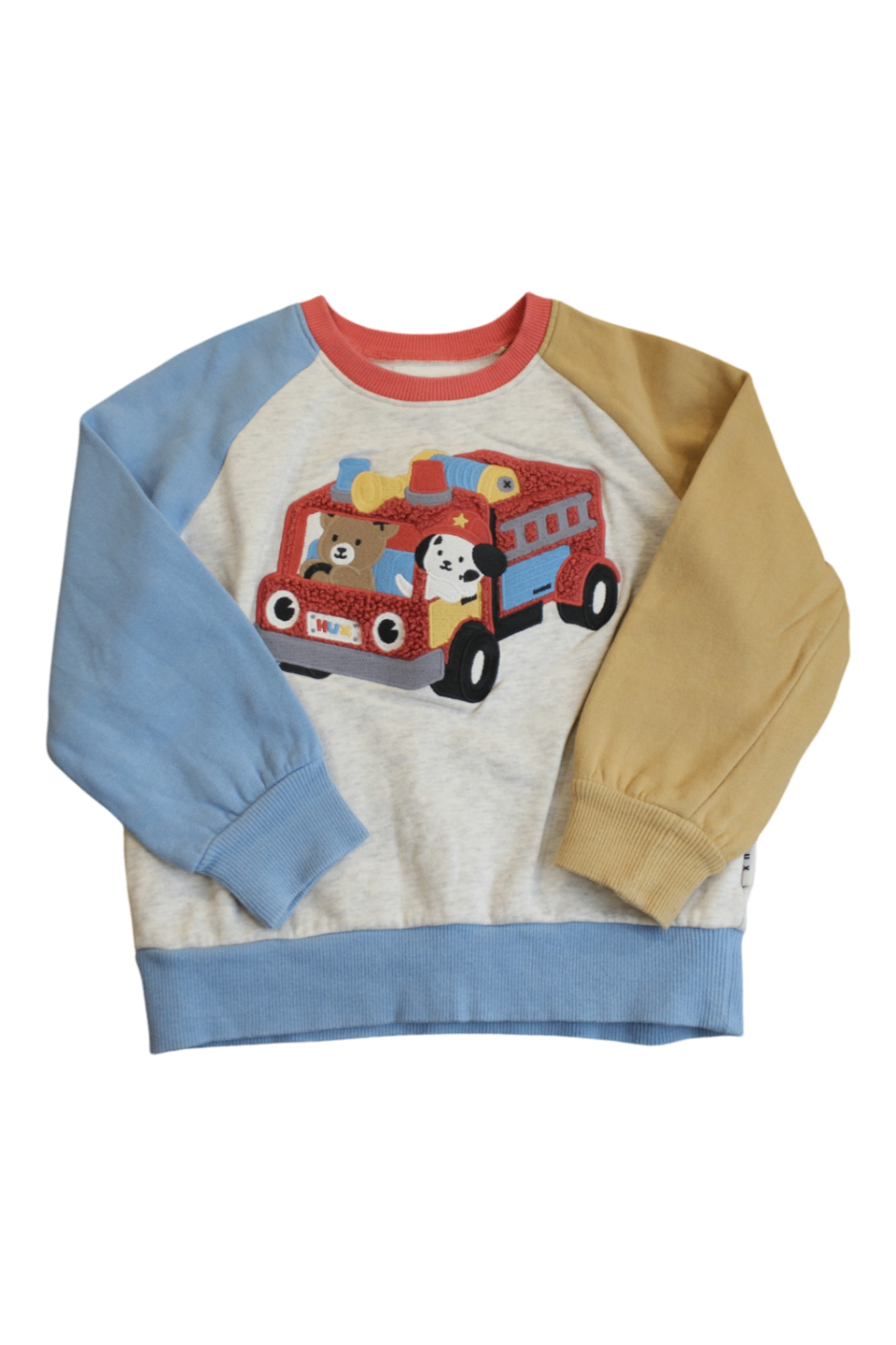 HUX Jumper, Grey, Blue, Yellow, Red, 4