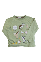 Purebaby Long-Sleeve T-Shirt, Green, 4