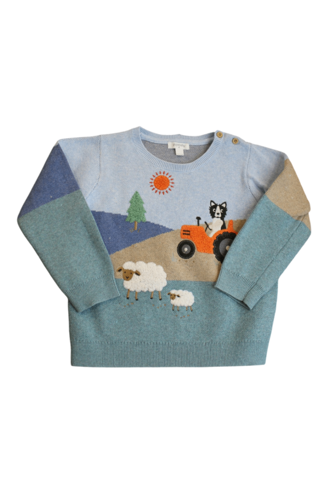 Purebaby Jumper, Blue, 4