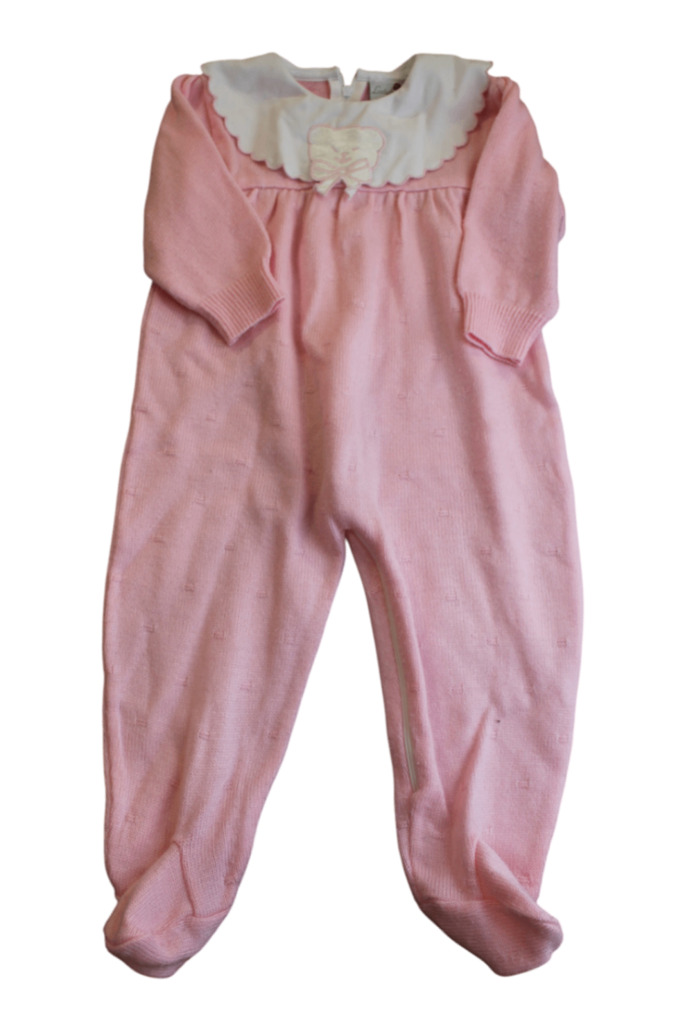 Ladybird Playsuit, Pink and white, 0