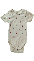 Nature Baby Bodysuit, Cream/cherries, 000