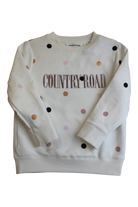 Country Road Jumper, Cream with multicolour polka dots, 3