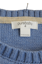 Purebaby Jumper, Blue, 4