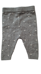 Purebaby Leggings, Grey/white polka dots, 000