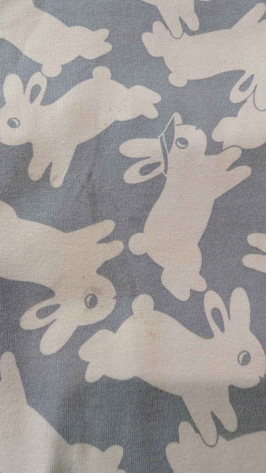 Hux Pajama Set, Blue-Grey w White Bunnies, 5