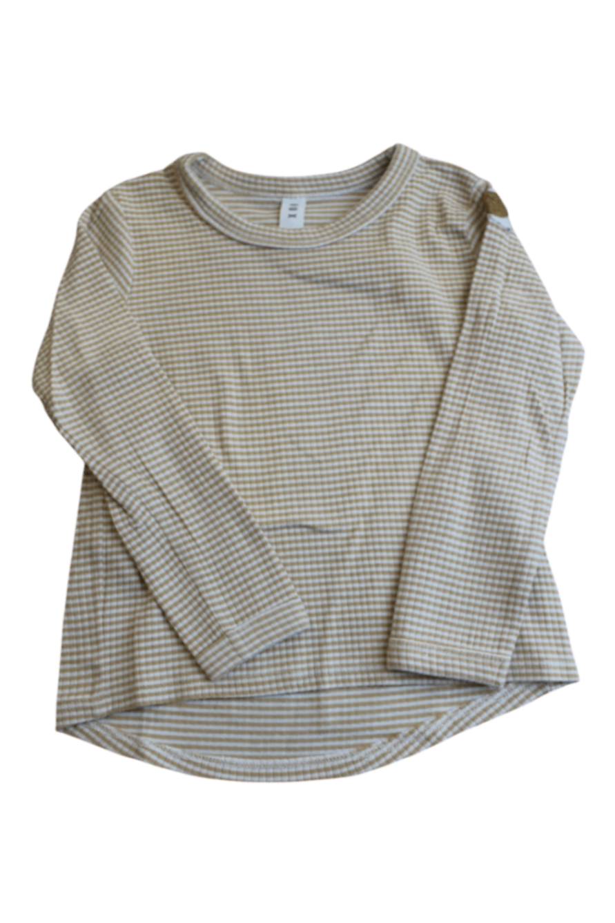 HUX Long-Sleeve T-Shirt, Beige and White, 3