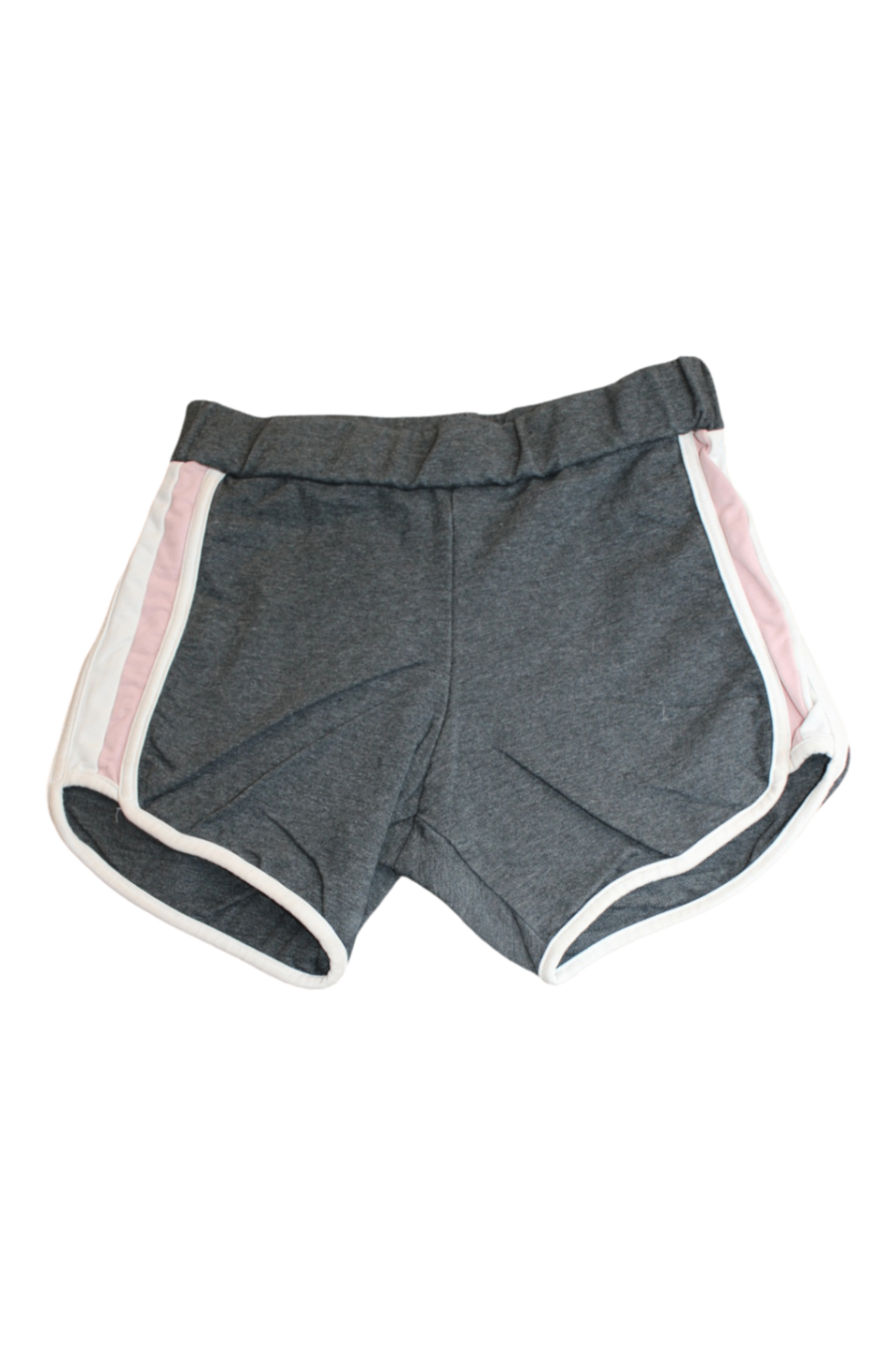 Junior Blvd Shorts, Grey with pink and white accents, 10