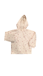M&S Raincoat, Pale Pink w Flowers, 2-3Y