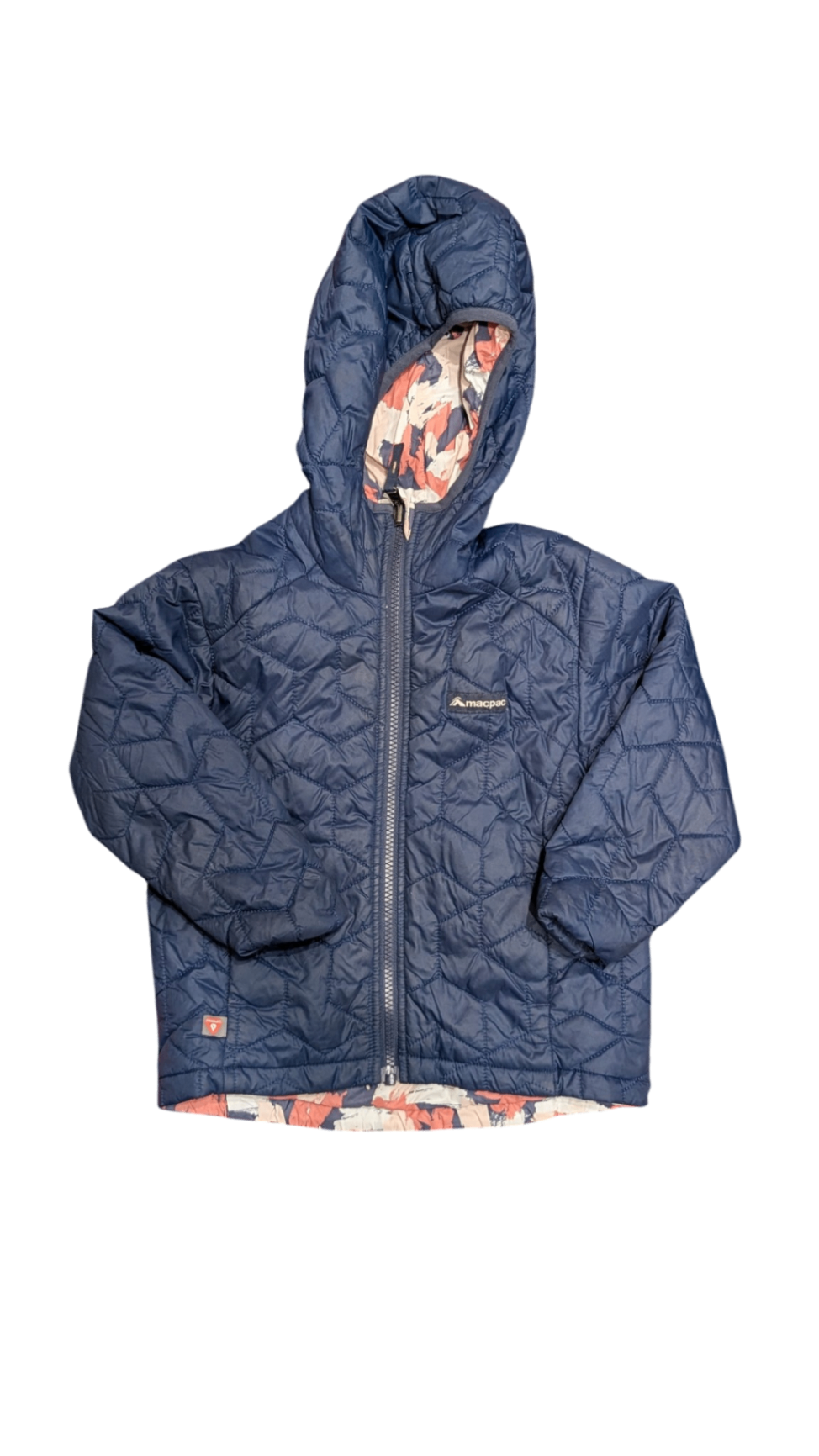 Macpac Puffer Jacket, Navy Blue, 3