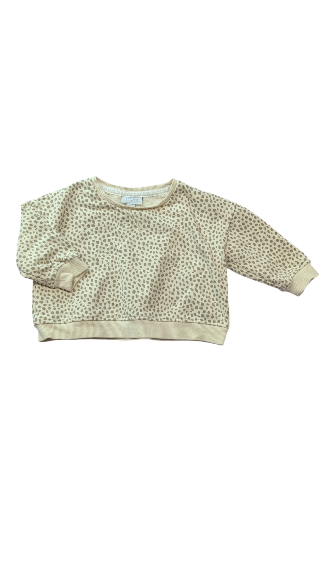 MORI Jumper, Cream w spots, 6-9M