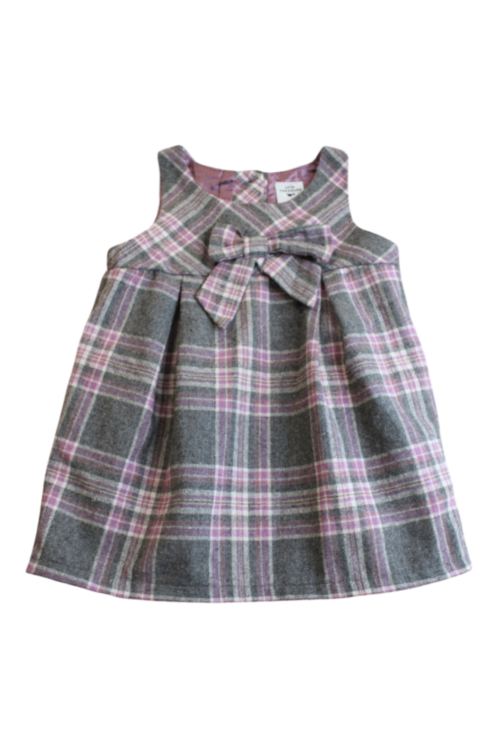 Little Treasure (Vintage) Dress, Grey, pink and purple, 1