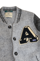 Scotch Shrunk Cardigan, Grey and charcoal, 7