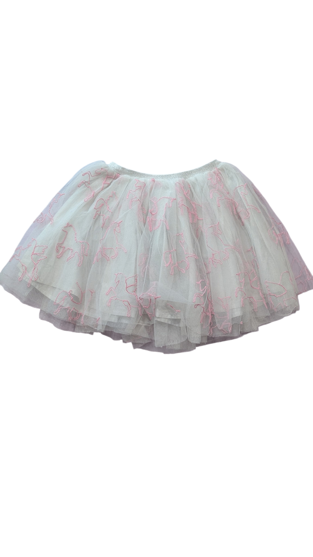 Seed Skirt, Grey w Pink Unicorn, 6