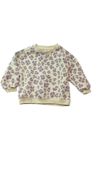 Zara Jumper, Cream and purple, 1-2Y