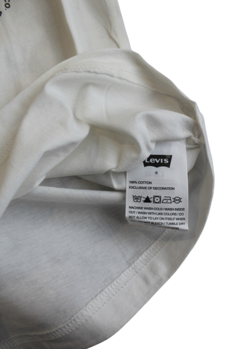 Levi's T-Shirt, White, 6