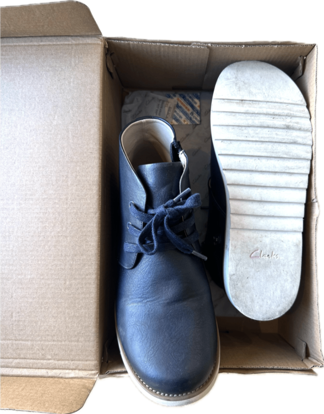 Clarks Boots, Navy blue, 5/38