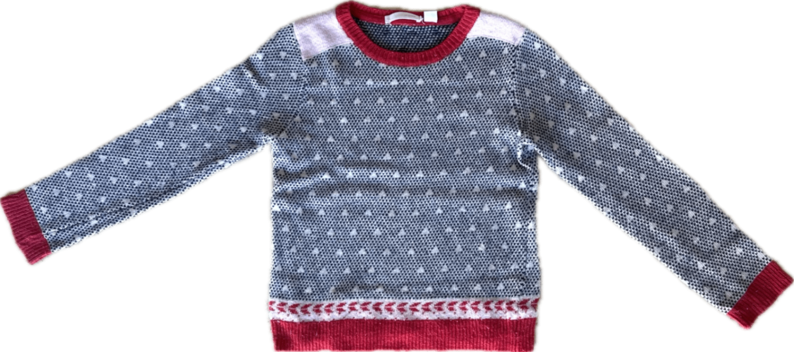 Country Road Jumper, Grey, white and red, 8