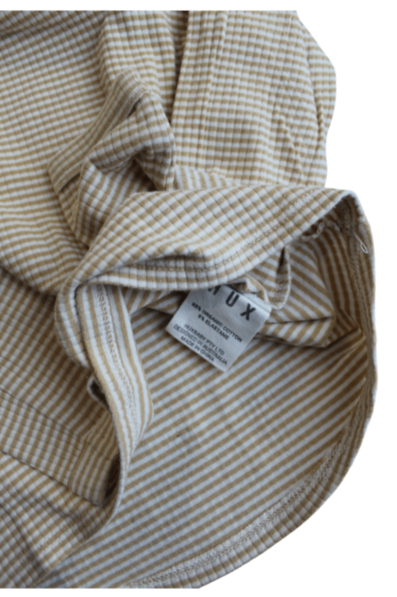 HUX Long-Sleeve T-Shirt, Beige and White, 3